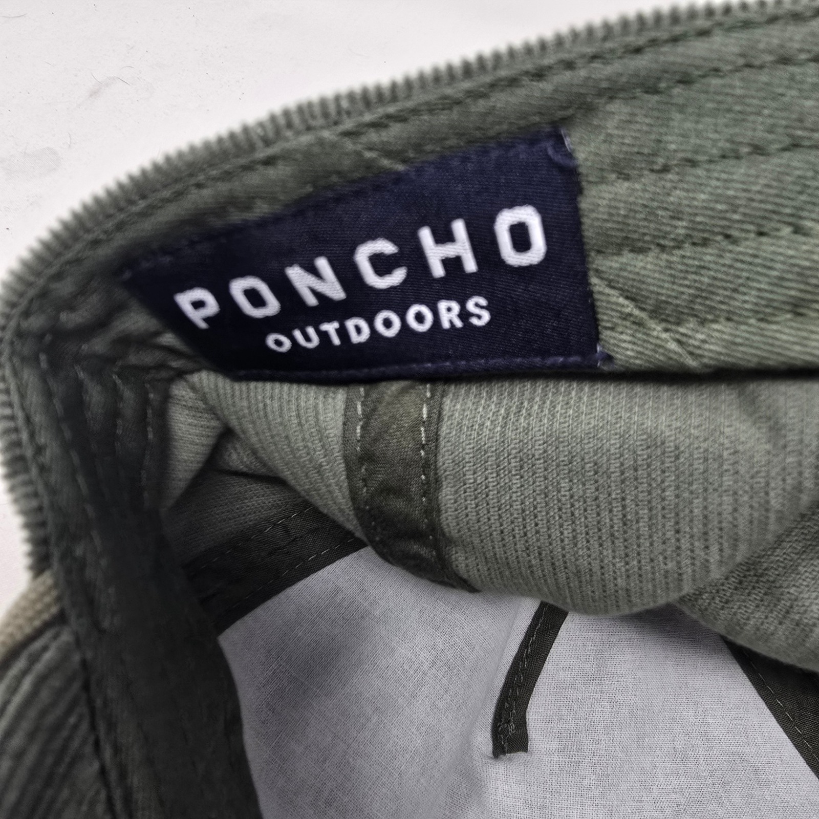 Poncho Outdoors Corduroy Hat Mens Moss Green Rope Snapback Cap New — image 4 of 5